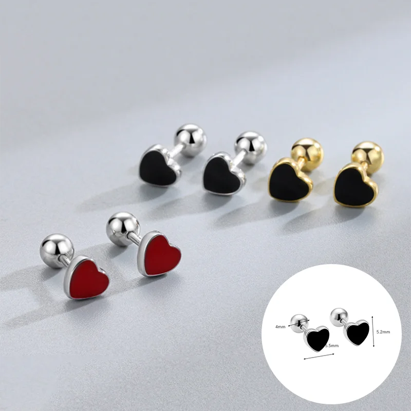 WOOZU 1 Buah Anting-Anting Kancing Kecil Minimalis Perak Murni 925 UNTUK WANITA Perhiasan Anting-Anting Tindik Korea Yang Indah