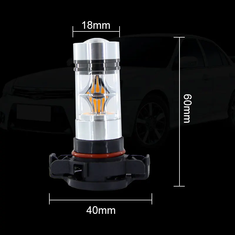 2PCS Für GMC Yukon 2007 2008 2009 2010-2014 Auto LED Nebel Vorne Fahren Glühbirnen Lampen 5202 H16 6000K Fehler Freies Zubehör – Detail 6