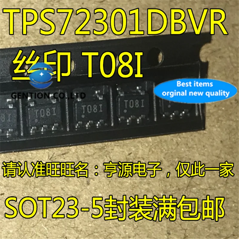 

10Pcs TPS72301DBVR TPS72301DBVT Silkscreen T08I SOT23-5 Voltage regulator chip in stock 100% new and original