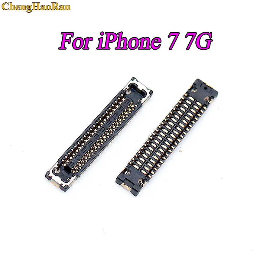 ChengHaoRan 1pcs For iphone 4 5 5S 6 7 8 plus 6s X Touch Screen Digitizer FPC Connector On Motherboard