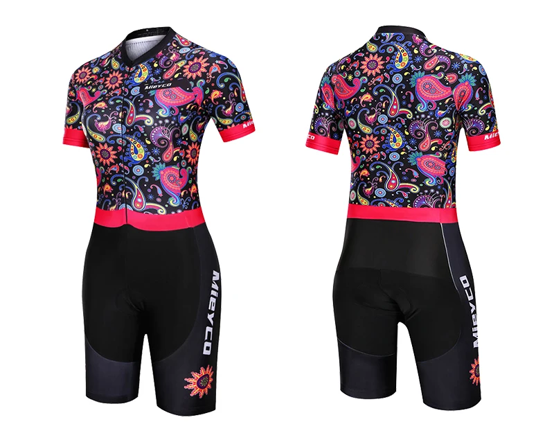 Sommer-Triathlon-Fahrradoutfit, Kurzarm-Jumpsuit, Sweatshirt und Radhose, Fahrradtour, Radsport-Trikot-Set – Detail 6