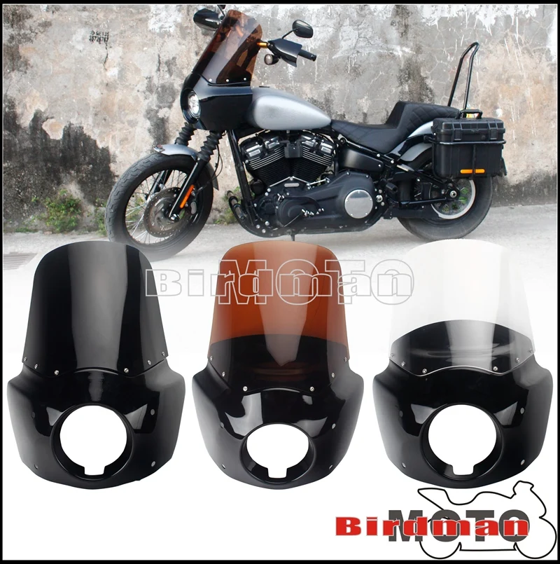 Motorcycle Tall Airflow Headlight Fairing for Harley Dyna Model FXD 5 3/4