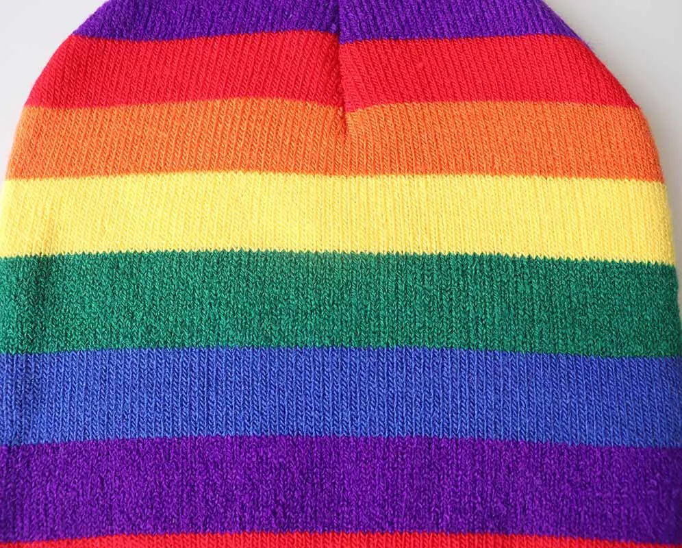 Cappello invernale per bambini Cappello carino lavorato a maglia con caramelle arcobaleno Misto lana unisex Berretto morbido e caldo Cappello unisex