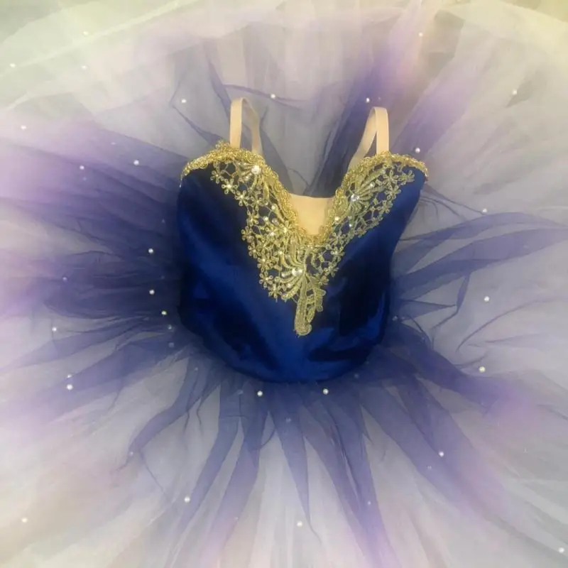 Blue Purple Long Ballet Tutu Girl Ballerina Costumes Child Kids Adult Ballet Dress Girls Women Ballerina Swan Lake Tutu Clothes