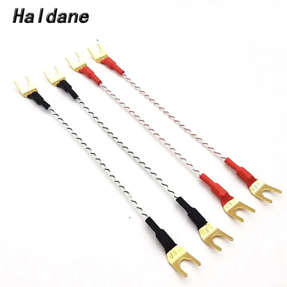 

Haldane 4pcs/lot Hi-End Audio VALHALLA Speaker Jumper Link 7N Sliver Plated HiFi Audio Cable For Speakers 20cm Length