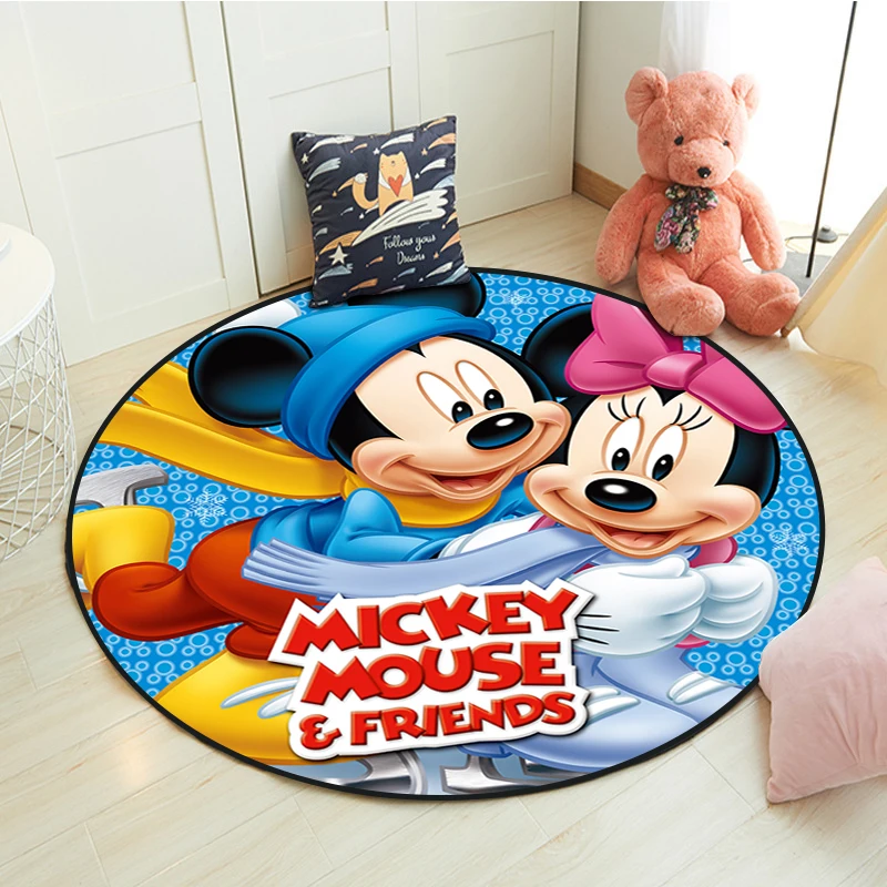 Disney Minnie  Rug Children Baby Kids Girls Crawling Game Mat Round Living Room Carpet Indoor  Wedding Ceremony