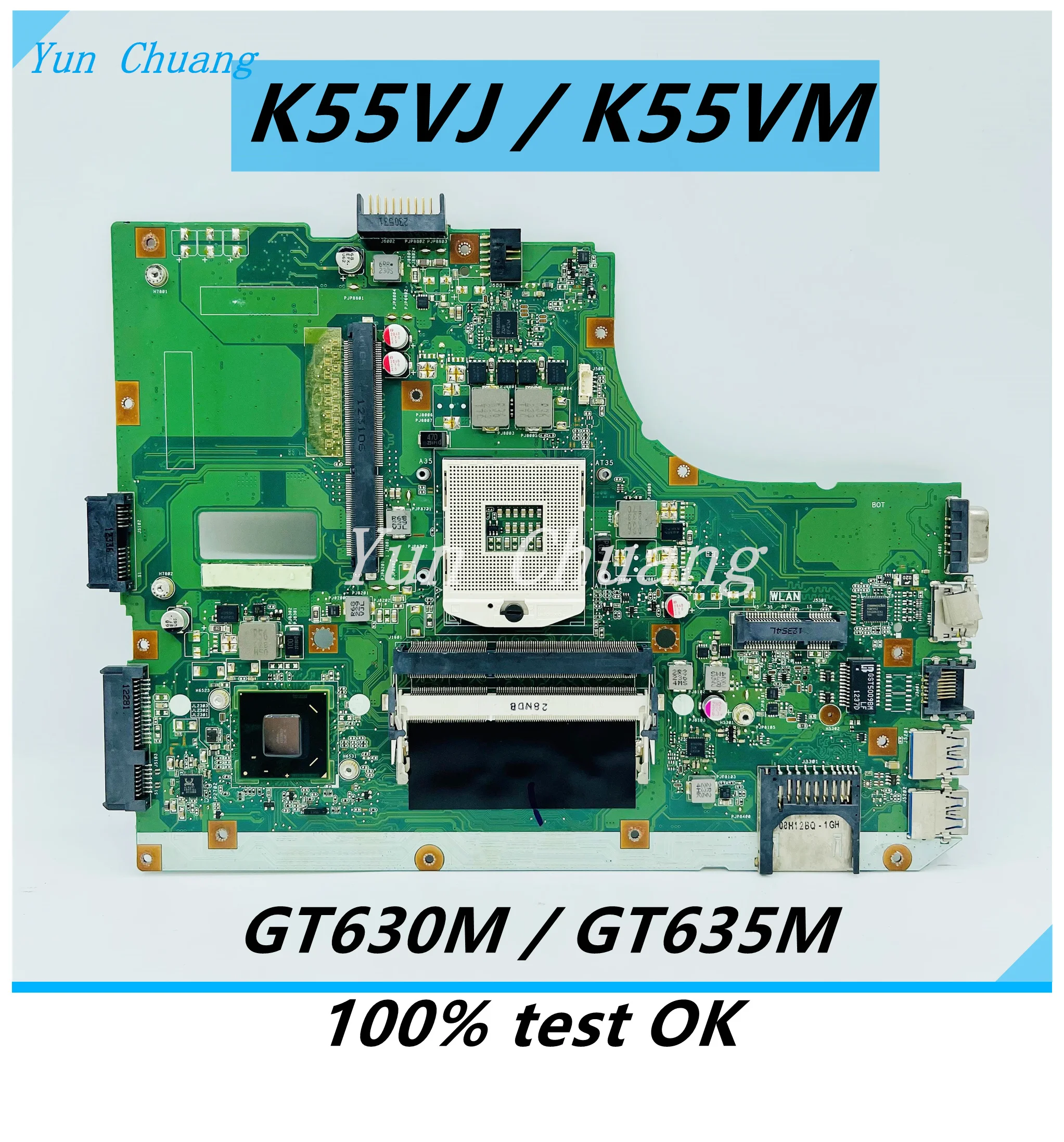 

K55VJ K55VM REV: 2,2 2,0 Материнская плата ноутбука подходит для ASUS K55VM K55VJ A55V K55V оригинальная материнская плата 100% ТЕСТ ОК