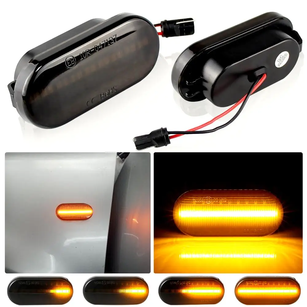 For transportation vehicles T5 Caravelle Amarok Bora Lupo Sharan Vento Caddy III fox LED fender side marking turn signal light