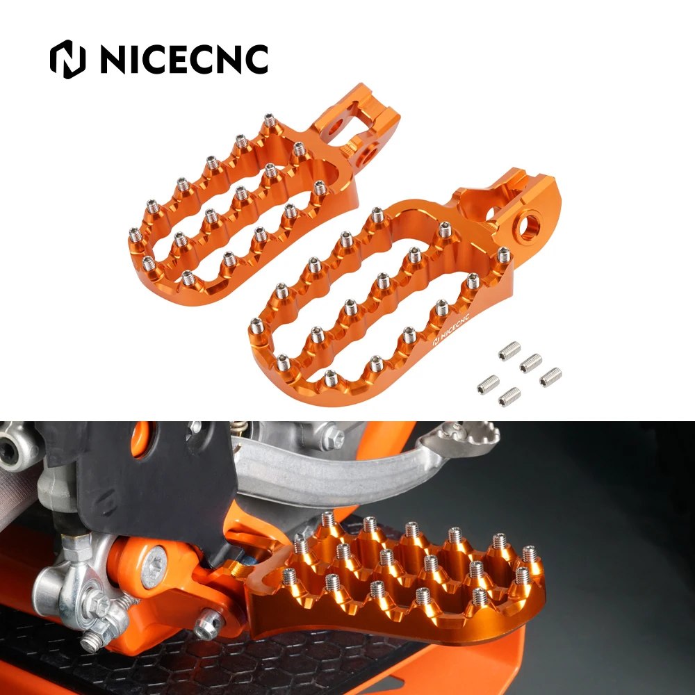 

Подножки NICECNC, подножки, подножки для KTM 125 150 200 250 300 350 400 450 500 125-500 EXC EXCF XC XCF SX SXF 2017-2022