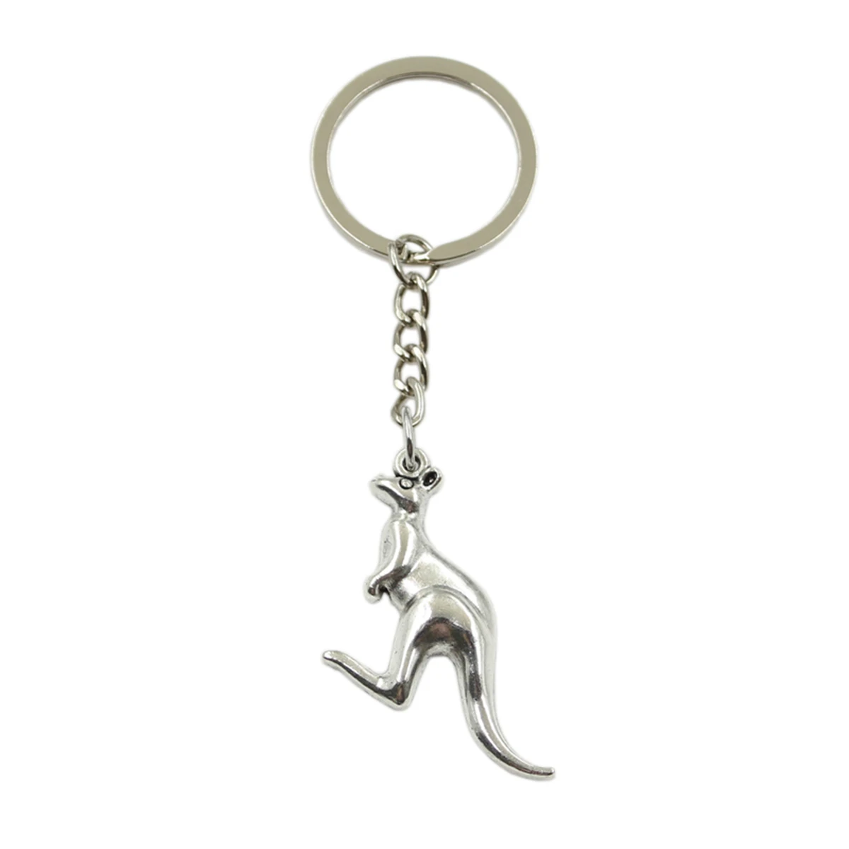 New Hot Men Key Ring Metal Key Chain Keychain Gift Jewelry Bronze Silver Color Australia Kangaroo Pendant Great Promotion