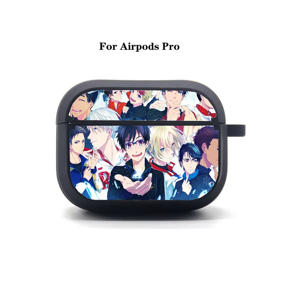 Anime YURI!!! on ICE AirPods Pro case Cover Apple AirPods Pro Earphone bag Soft Silicone Bluetooth Protective Earphone Case