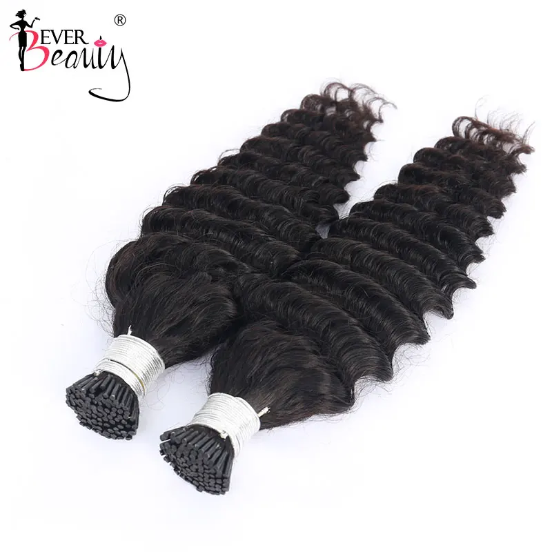 Loose Curly Microlink Hair Extensions Brazilian Virgin Hair Bulk Microlinks I Tip Hair Extensions For Black Women Ever Beauty