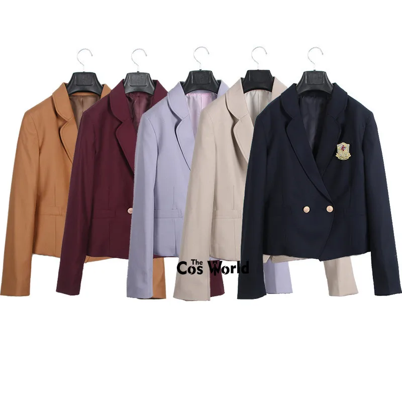 [Dong Yan] Japanese Womens Girl's Spring Autumn Suits Blazer Long Sleeve Jackets Coats Outwear For JK School Uniform