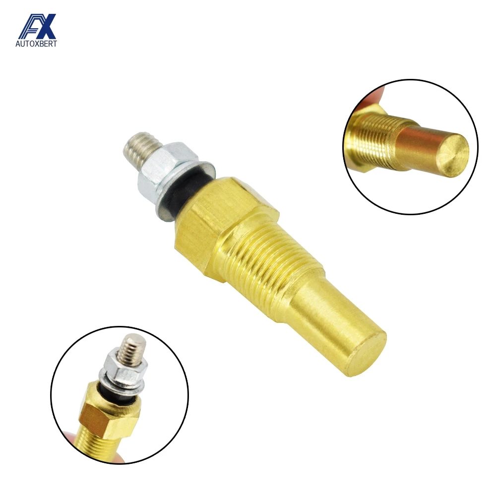 1/8 NPT 범용 자동차 자동 트럭 디지털 물 오일 온도 센서 송신기 온도 레이싱 전기 게이지 유닛