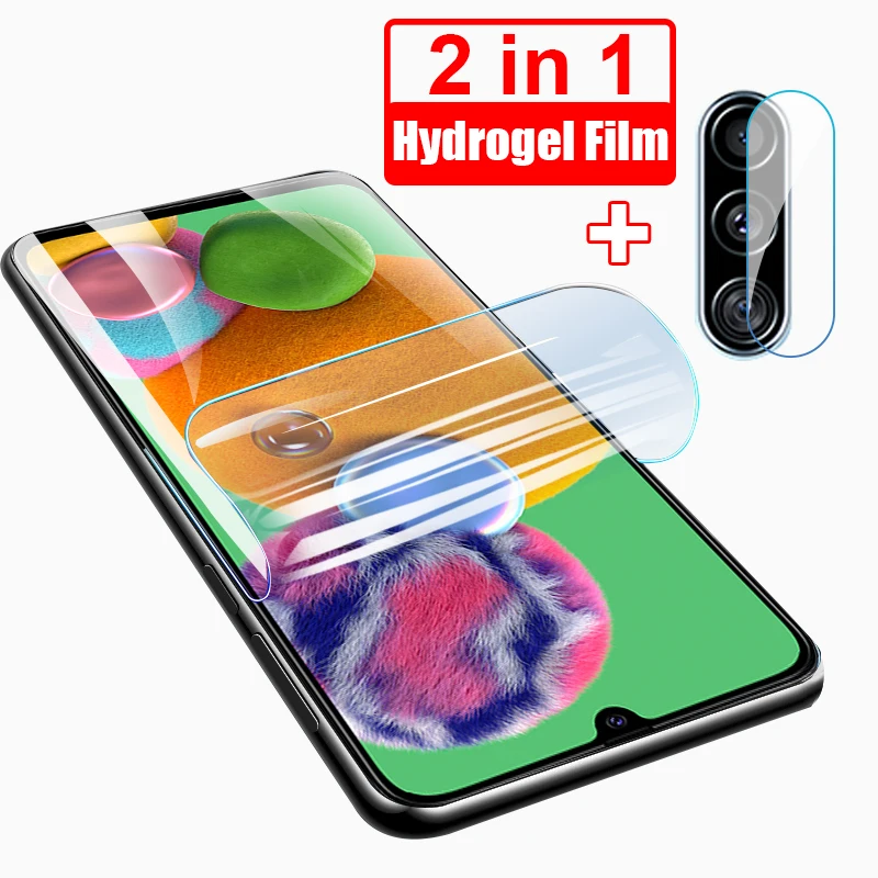 2 in 1 9H Hydrogel Film For Umidigi A9 Pro 6.3 Inch Protective Screen Protector for Umidigi A9 6.53