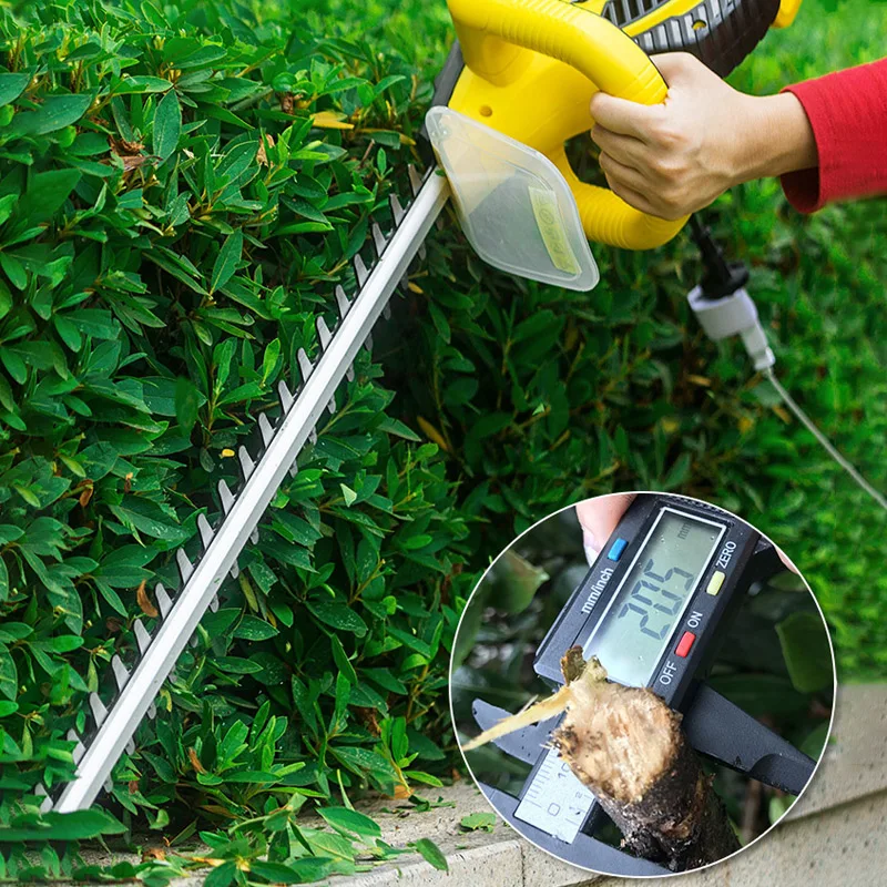 Aparador de plantas elétrico portátil hteg61, máquina de poda de jardinagem com 220v, 700w