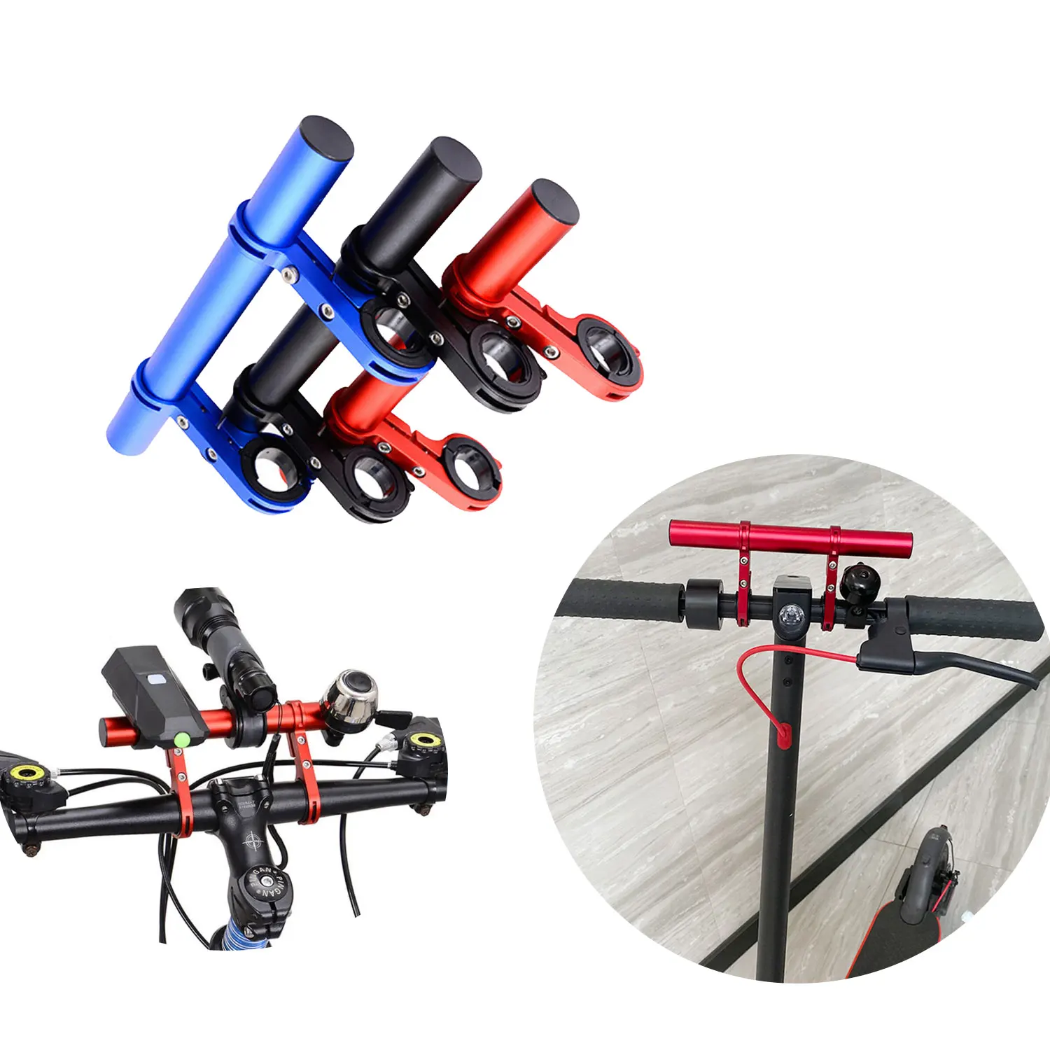 Muti-function Double Bracket Handlebar Extender for Xiaomi Electric Scooter Bicycle MTB Front Handlebar Extension Modifier Tools