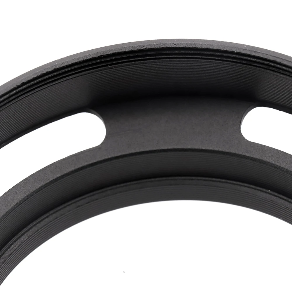 Capucha de lente estándar ventilado, tornillo de Metal, Universal, negro, 35/37/39/40.5/43/46/49mm, accesorio de fotografía para cámara