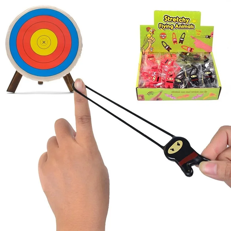 Figuras de acción de pájaros voladores, juguete de descompresión, Catapulta de lanzamiento, juguete de primavera, 10 piezas
