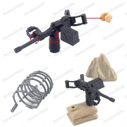 Military M2 Guns Figures Weapons Army WW2 Building Block Soldier Battlefield Diy Model Moc Child Christmas Gift Educational Toys