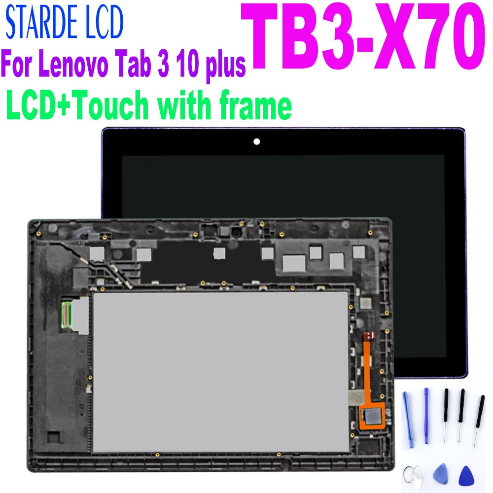 

10.0" For Lenovo Tab 3 10 plus TB3-X70L ZA0Y TB3-X70F TB3-X70N ZA0X TB3-X70 LCD Display Touch Screen Assembly With Frame