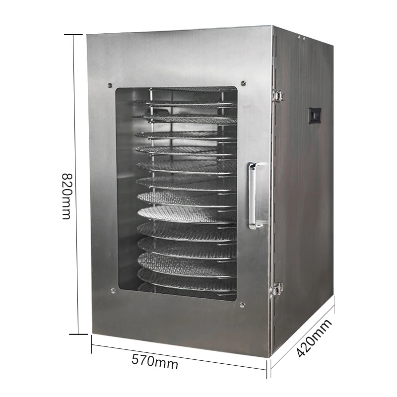 大容量乾燥機,1600W,果物,野菜,肉の領域を乾燥させるための回転食品乾燥機