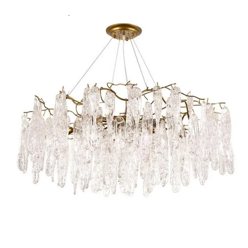 Twisted glass Chateau Nordic Creative Lights luxury crystal chandelier lighting modern lamp for living room dinning room gold FR