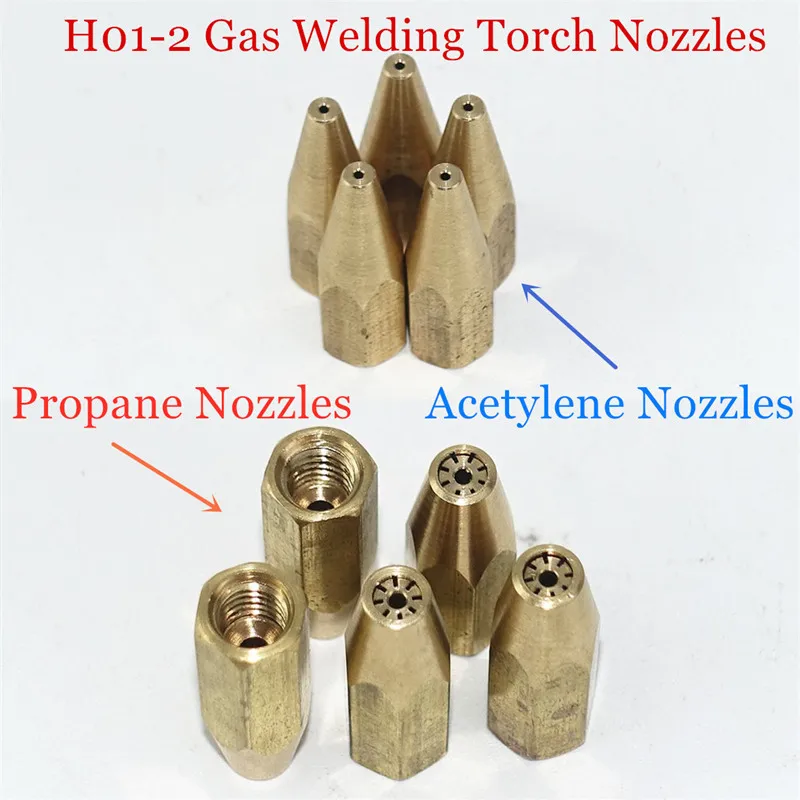 Imagem -05 - Gás Brasagem Tocha Bicos Oxigênio Propano Acetileno Gás Liquefeito para Aço Cobre Alumínio Prata Solda Solda H012 Pcs