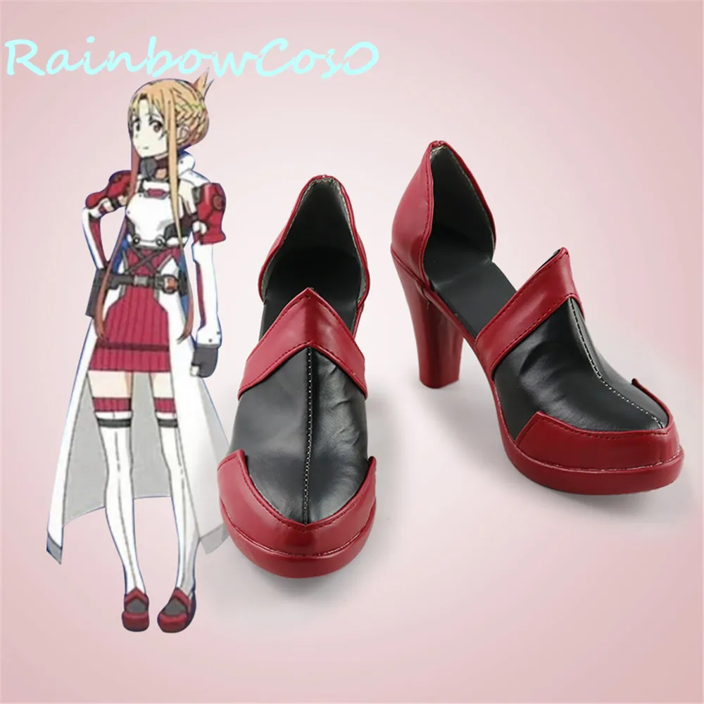 

Sword Art Online SAO ggo Yuki Asuna Yuuki Asuna Обувь для косплея Сапоги Игра Аниме Хэллоуин RainbowCos0