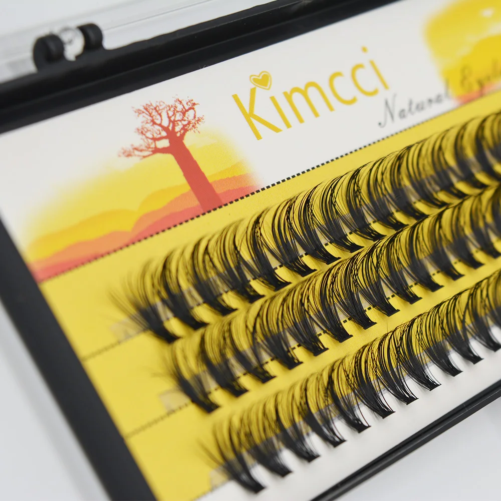 Kimcci Super Bundles 30D Mink Individual Eyelash Extension False 30D Russian Volume Cluster Lashes Natural Faux Makeup Eyelashes