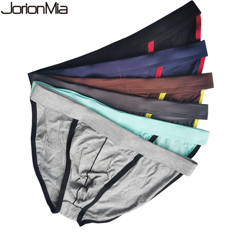 4pcs Male Underwear Bulges Knickers Triangular Underwear EU Man Solid Underpants Plus Size Modal Cotton Slip Male Panties 1802