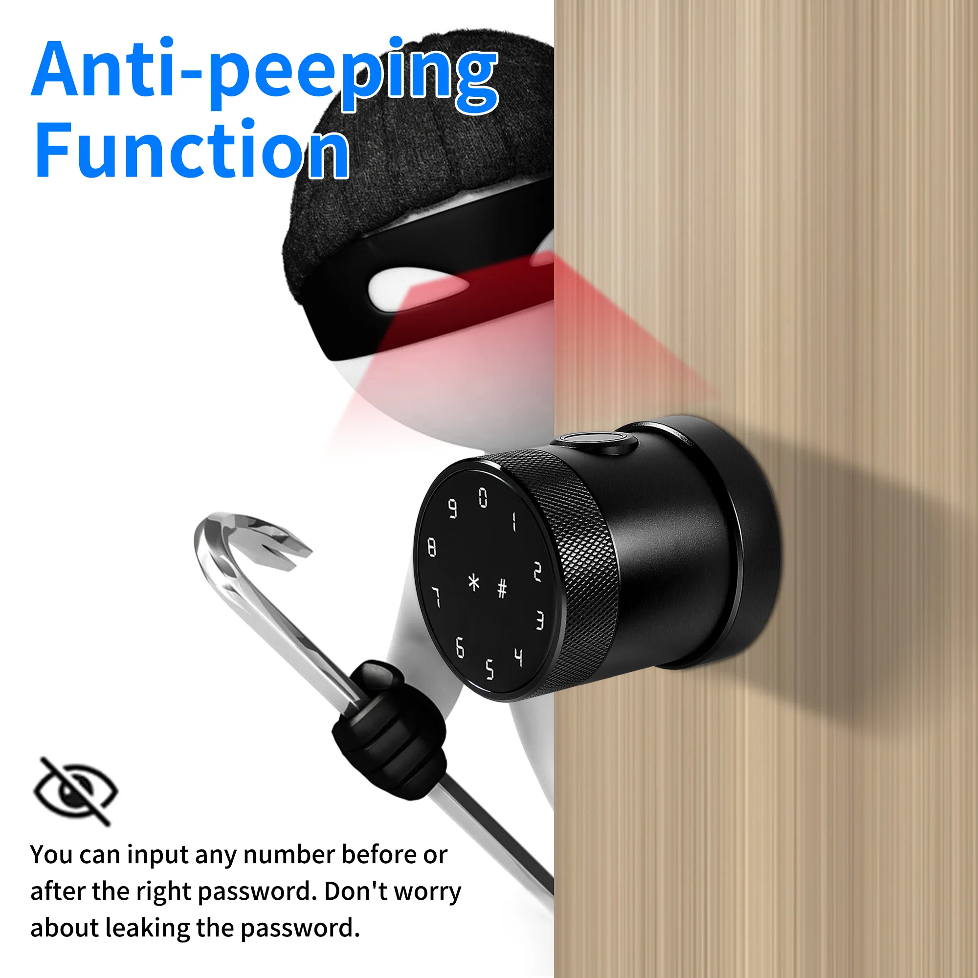 cerradura inteligente Electronic lock smart fechadura digital ttlock fingerprint combination code door lock