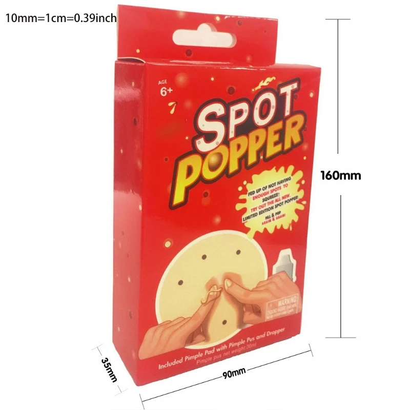 

Sensory Fidget Spot Popper Toy Realistic Nose Novelty Interactive Antistress Playset Squeeze Prank Toy for stress Relief P31B