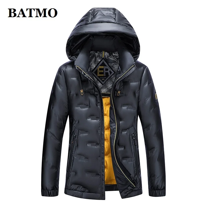 BATMO 2023 nuovo arrivo inverno 90% piumino d\'anatra bianco giacche con cappuccio da uomo, giacche calde impermeabili da uomo, 2001