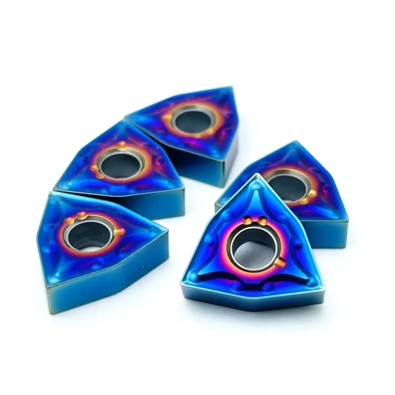 WNMG080408 WNMG080404 Mã Ban Đầu Nhiều Màu Sắc Siêu Cứng Carbide Dụng Cụ Máy CNC Công Cụ Dụng Cụ Cắt Máy Tiện WNMG 080408 Dụng Cụ Xoay