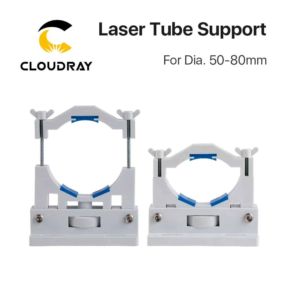 Support de Tube Laser Co2 en plastique Flexible 50-80mm pour Machine de découpe et gravure Laser 50-180W modèle A