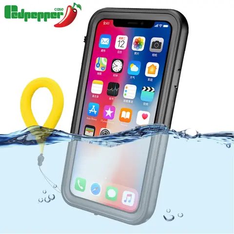 360 Full Protection IP68 Waterproof Phone Case for Apple iPhone XR Swimming Diving Cover for iPhone 15 11 12 13 Pro Max 16 Plus