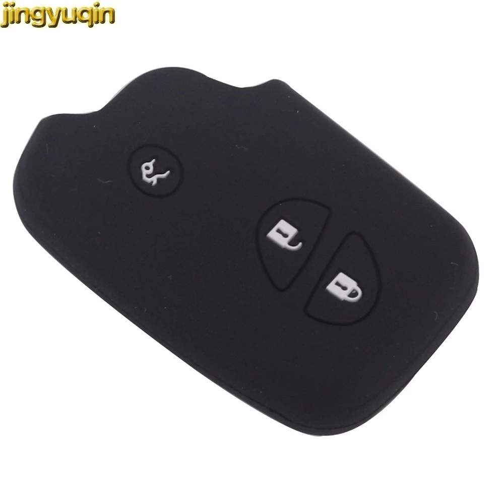 Jingyuqin 3 Button Silicone Remote Key Cover Case For Lexus CT200h ES 300h IS250 GX400 RX270 RX450h RX350 LX570 Wallet Holder