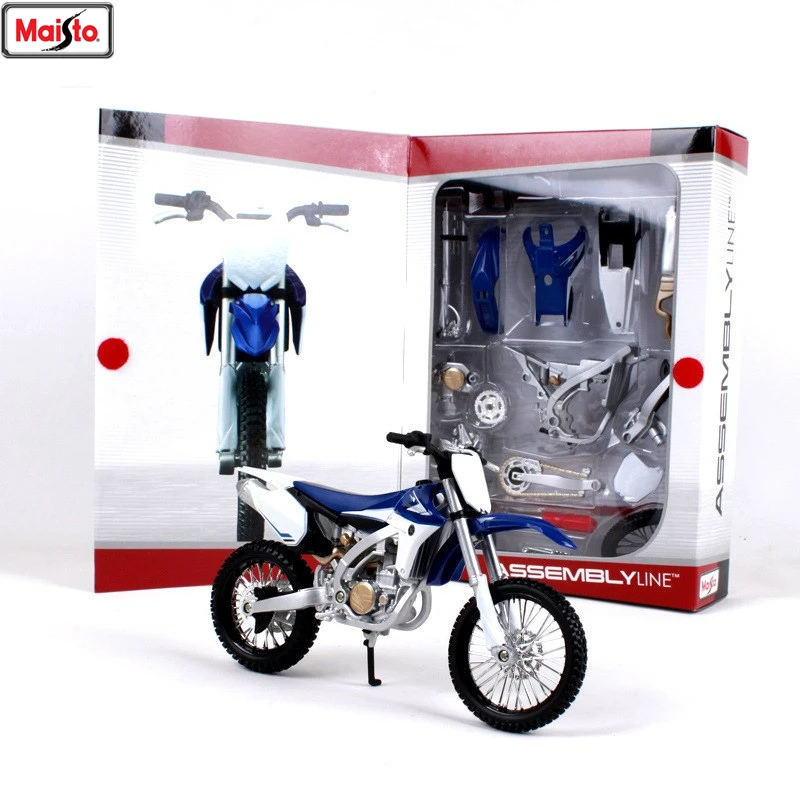 Maisto Brand new 1:12 Yamaha R1 Assemble DIY racing motorcycle simulation alloy motorcycle model collection toy car gift