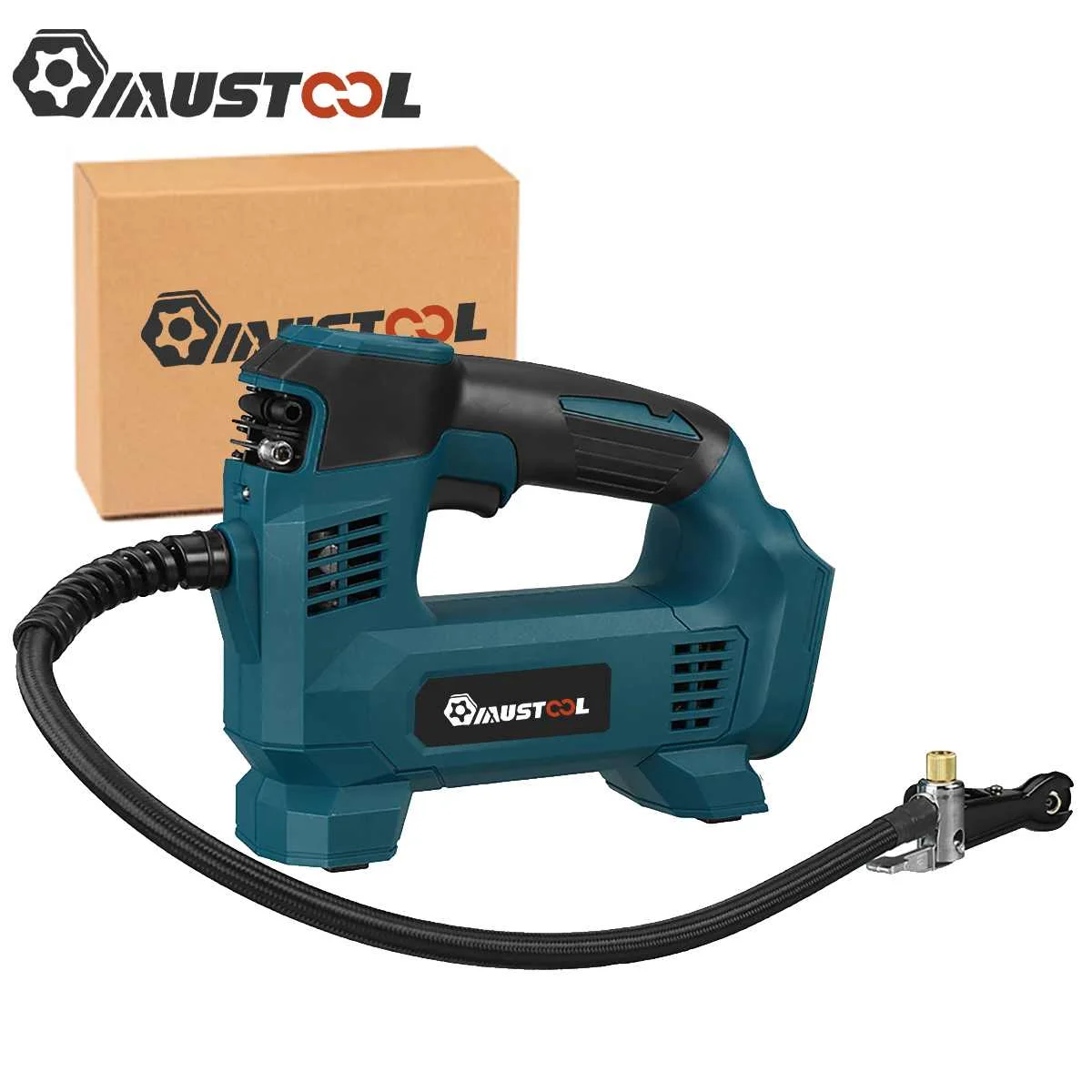 22L/Min ไร้สายชาร์จไฟฟ้าแบบพกพาดิจิตอลยางรถยนต์ Inflator Air Compressor สำหรับ Makita 18V แบตเตอรี่