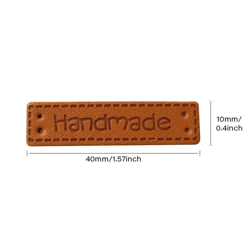 Diy Handmade Leather Clothing Labels For Hand Work Gift Bag Sewing Leather Tags Hand Made Leather Skin Sewing Tags