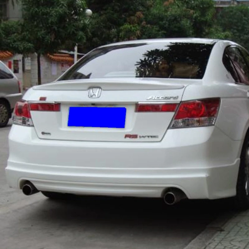 For Honda Accord 8th Gen Sedan 4 Door spoiler 2008 2009 2010 2011 2012 2013 ABS Plastics Rear trunk cover Top