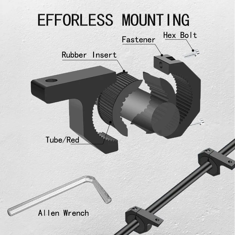 Motorrad halterung Scheinwerfer halterung 4x4 Zubehör Offroad Auto LED Bar Arbeits licht Nebels chein werfer Montage klemme Halter Rohr halterungen – Detail 3