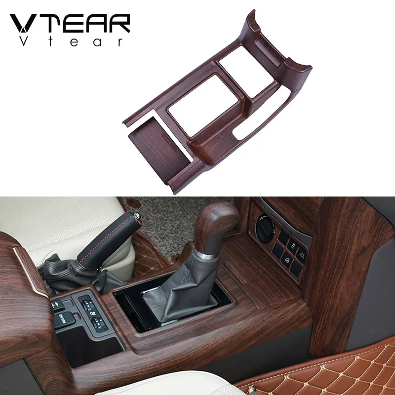Vtear For Toyota LAND CRUISER Prado 150 Central control cover Car Gears frame trim interior Handbrake decoration styling parts