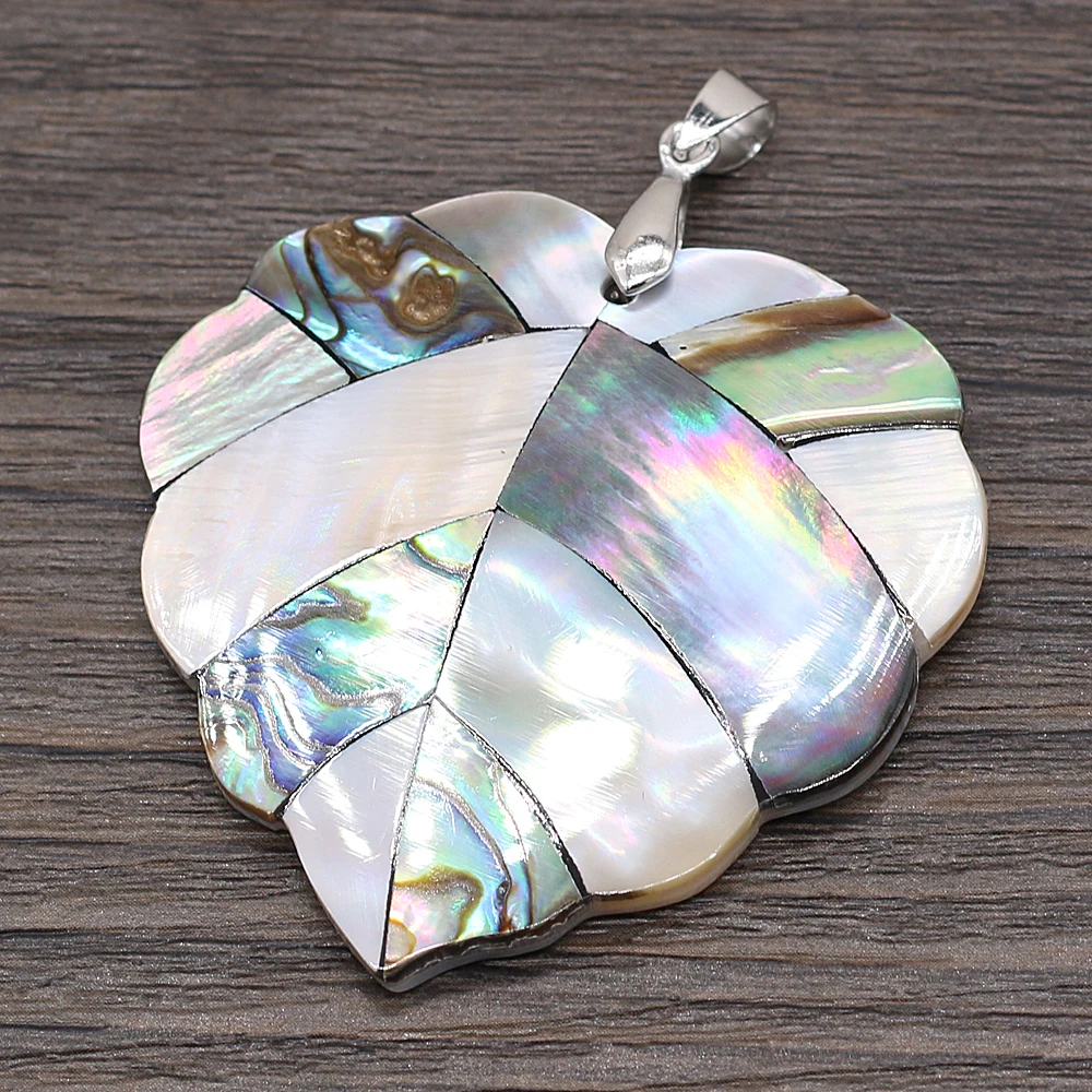 100% Natural Mother-of-pearl Art Pendants Leaf Shape Shell Charms for Summer Jewelry Making DIY Necklace Earrings Gifts