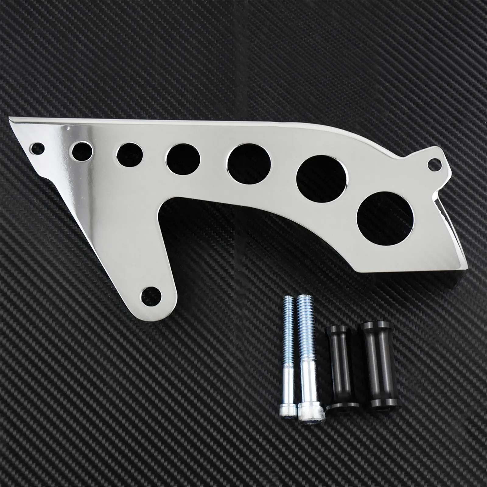 Couvercle de poulie d'entraînement en aluminium pour moto, protection de poulie avant, noir et chrome, Harley Sportster XL 883 1200 Roadster 48 72 Smile Low