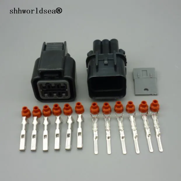 worldgolden 5/30/100set 6 Pin PB625-06027 Auto Head lamp connector,Car waterproof Electrical connector for HYUNDAI,KIA,Elantra