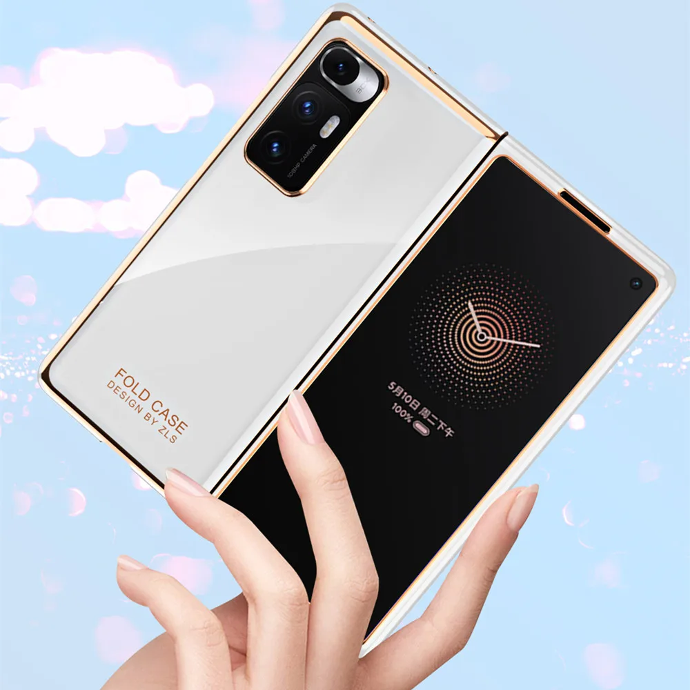 360 Full Protect Electroplating Case For Xiaomi Mi Mix Fold Luxury Shockproof Phone Cover Cases For Xiaomi MixFold 5G