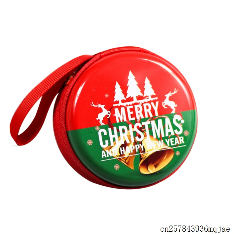 

100 Pcs Christmas Gift Bags Storage Holders Hang on the Christmas Tree Coin Bags Size 7*7*3.5cm