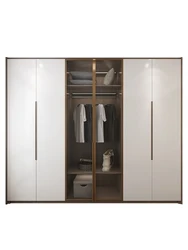 Modern minimalist integrated wardrobe custom whole house open cloakroom design custom furniture storage